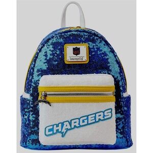 Loungefly NFL Los‎ Angeles Chargers Sequin Mini Backpack NWT